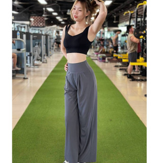 Quần Ống Suông Nữ Tập Gym, Yoga, Mặc Hàng Ngày model: DSP687.1.143 TUẤN HD Cạp Cao Gen Bụng