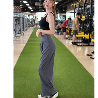 Quần Ống Suông Nữ Tập Gym, Yoga, Mặc Hàng Ngày model: DSP687.1.143 TUẤN HD Cạp Cao Gen Bụng