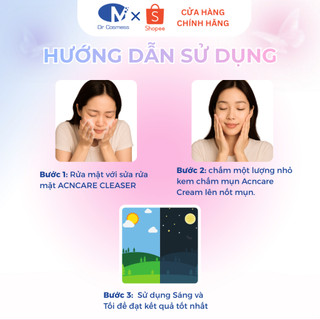 HIỆU QUẢ NHANH | Kem Chấm Mụn Acnecare AHA BHA 20g, Gom Cồi, Xẹp Mụn 24h Tiếng, Ngăn Mụn Dr Cosmess