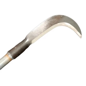 Dao phát cỏ mũi cong siêu cứng không gỉ cầm tay cán dài 40 cm