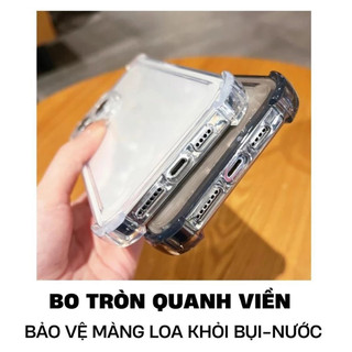 Ốp Lưng iPhone TPU Silicon Mềm 4 Góc Chống Sốc Cao Cấp Sang Trọng Cho iPhone Bảo Vệ Camera 2 Màu Basic Đơn Giản PK026