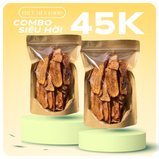 Thuytienfood Combo 4 Gói 1KG Chuối Sấy Mè Gừng Mỗi Túi 250g Thơm Ngon Ngọt Snack Ăn Là Ghiền