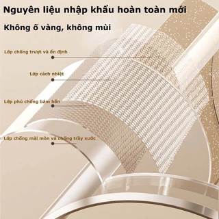 Khăn Trải Bàn Bằng Nhựa PVC Trong Suốt Dày 1.55mm Tấm Lót bàn Ăn, Cao Cấp Chống Trơn Trượt Chống ThấmMiếng