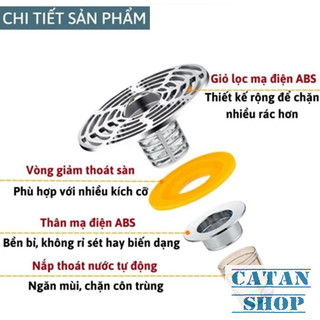 Nắp Chặn Mùi Cống, Nắp Chặn Cống Thoát Nước Sàn Chất Liệu Thép Không Gỉ Cao Cấp Ngăn Mùi Côn Trùng