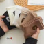 Set 10 đôi tất cổ cao màu nâu tây C phong cách
