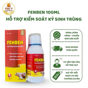 Fenben Hỗ Trợ Tẩy Giun, Sán Trên Trâu, Bò, Ngựa, Cừu, Dê, Lợn, Gà, Gia Cầm 100ml