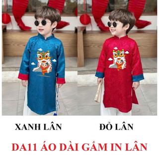 Áo dài Tết cho bé trai Đồ mặc TẾT áo dài cách tân bé trai chất gấm lụa 2 da cao cấp vân nổi DA10 DA11- BIATON