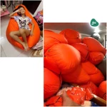 Ghế Lười Ghế Lười Hạt Xốp 3II HOME Vỏ Ghế Vải Trượt Nước Chống Thấm Chống Dơ Dáng Lê 3 Size M/ L/ XL — ảnh 6