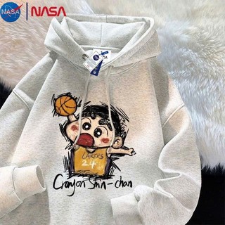 Áo hoodie nữ nam form rộng unisex chất liệu nỉ lông dày dặn ấm áp in hình SHIN BÓNG RỔ