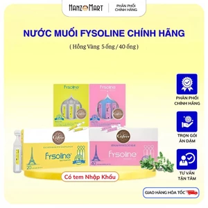 Nước muối sinh lý Fysoline Gifrer nhập khẩu Pháp hồng vàng vệ sinh mắt, mũi, miệng cho bé