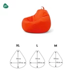 Ghế Lười Ghế Lười Hạt Xốp 3II HOME Vỏ Ghế Vải Trượt Nước Chống Thấm Chống Dơ Dáng Lê 3 Size M/ L/ XL — ảnh 7