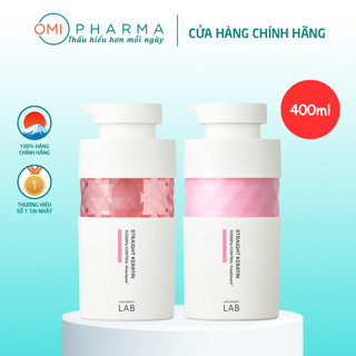 Combo Gội – Xả Keratin Giúp Phục Hồi Tóc Xoăn Rối, Khô Xơ & Hư Tổn Unlabel LAB Nhật Bản 400ml