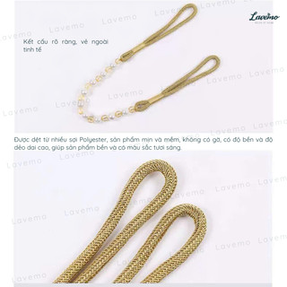 Dây Vén Rèm Vải Chuỗi Đá Ngọc Sang Trọng Phụ Kiện Rèm DV25