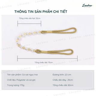 Dây Vén Rèm Vải Chuỗi Đá Ngọc Sang Trọng Phụ Kiện Rèm DV25