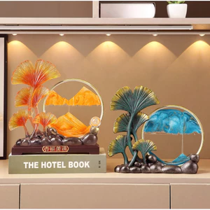 Tượng decor tranh cát chảy- Đồ trang trí sáng tạo, tranh cát lún, đèn decor cho phòng khách.