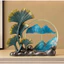 Tượng decor tranh cát chảy- Đồ trang trí sáng tạo, tranh cát lún, đèn decor cho phòng khách.
