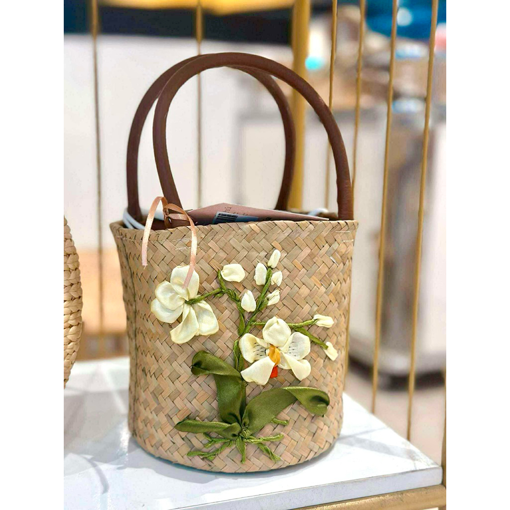 Túi Bucket Thêu Hoa Bloomy