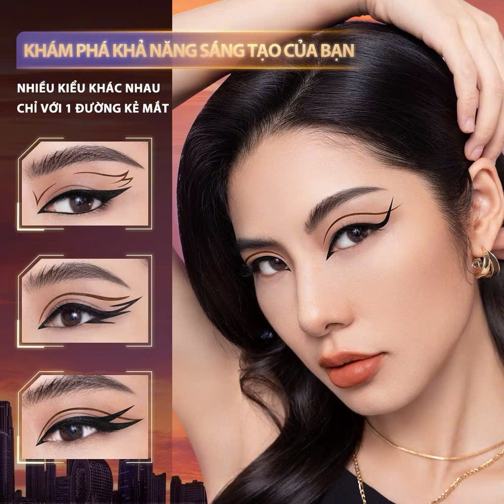 Bút Kẻ Mắt Dạng Lỏng FOCALLURE FA309 2in1 hai đầu chống nước lâu trôi 1.2g | NHÍM HOUSE