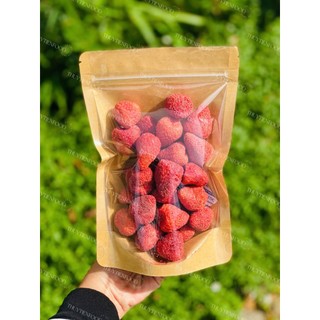 THUYTIENFOOD Combo 3 Túi Dâu tây sấy + Sữa chua + Nấm Đông cô Siêu VIP vị chua ngọt, trái cây