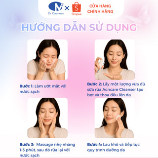 Sữa Rửa Mặt Da Dầu Mụn Acncare Cleanser Dr. Cosmess 100ml – Sạch da, Ngừa Mụn