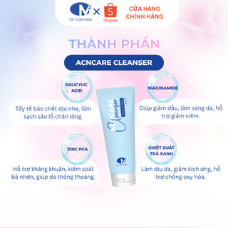 Sữa Rửa Mặt Da Dầu Mụn Acncare Cleanser Dr. Cosmess 100ml – Sạch da, Ngừa Mụn
