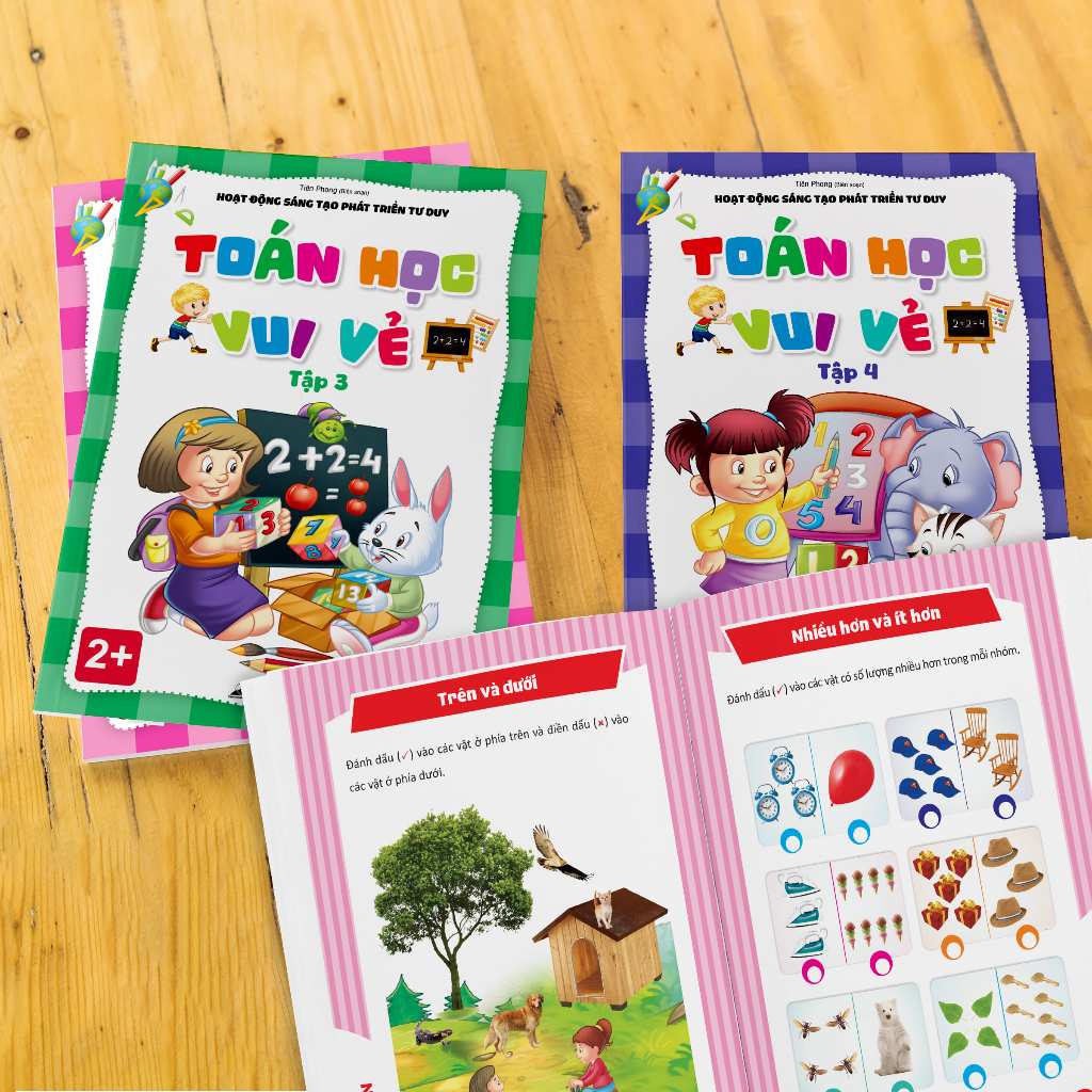 Combo 4 Cuốn “Toán Học Vui Vẻ”: Nâng Cao Hoạt Động Sáng Tạo, Phát Triển Tư Duy Toán Học – Dành Cho Trẻ Từ 2 Tuổi