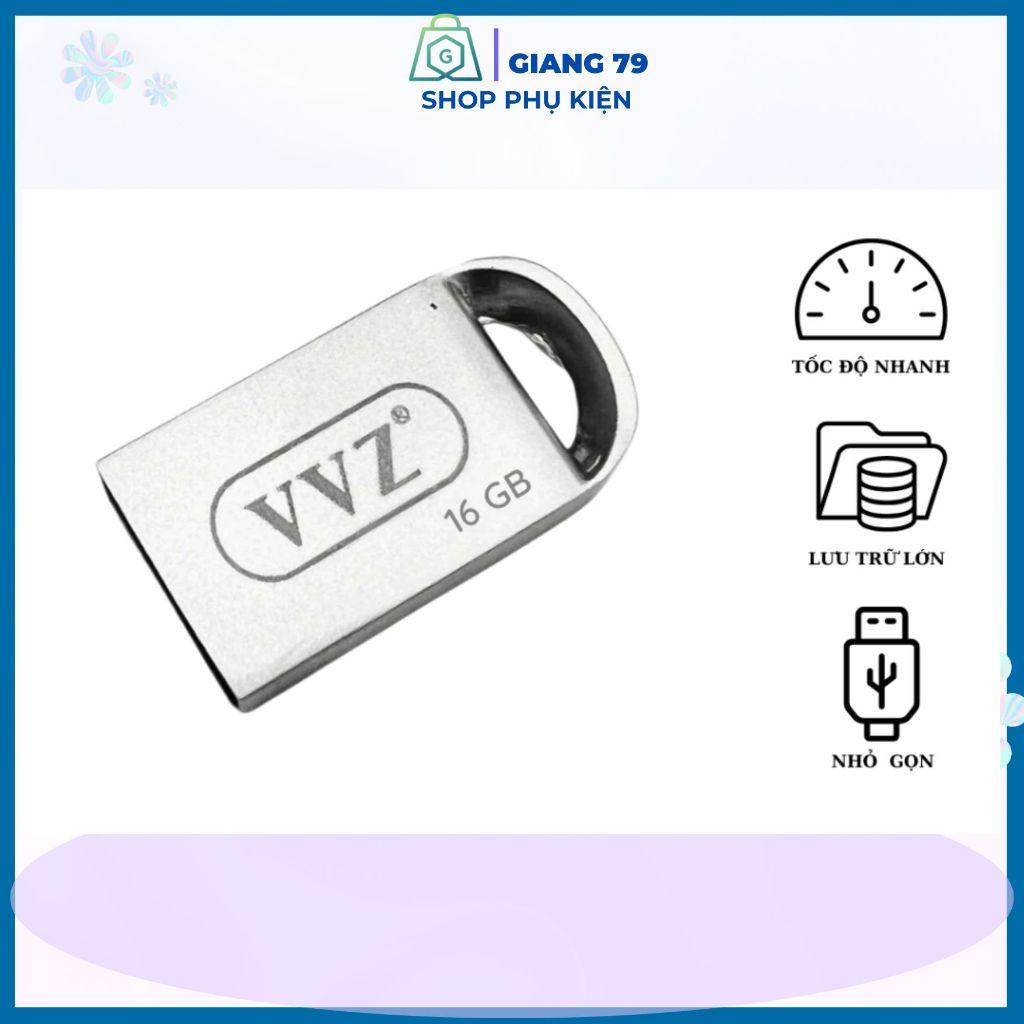 USB Ngắn Chính Hãng VVZ, Tốc Độ Cao, Nhỏ Gọn Tiện Dụng Văn Phòng, Trên Ôtô