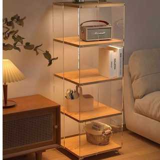 Kệ mica trong suốt Tiến phát , tủ trưng bày mô hình, sách vở kèm bánh xe xoay 360 độ
