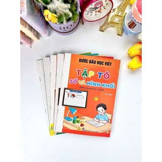 Sách - Bước Đầu Học Viết - Tập Tô Số Và Hình Khối - Dành Cho Bé Từ 3-6 Tuổi - ndbooks