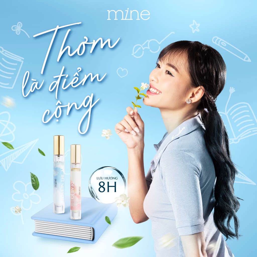 Nước Hoa Nữ Thơm Chấn Động 2ML Mine Tươi Mát, Trẻ Trung, Năng Động, Tự Do, Nữ Tính Love In The Air
