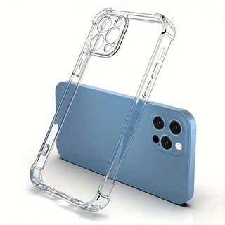 Ốp Lưng Silicon Chống Sốc Chống Va Đập iPhone Dày Dặn Trong Suốt Bảo Vệ Máy Dùng Cho 14 Promax 12 Promax PK027