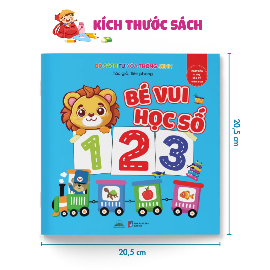 Bộ 4 Cuốn Sách Tô Xóa Thông Minh – Tặng 2 Bút Viết Xóa