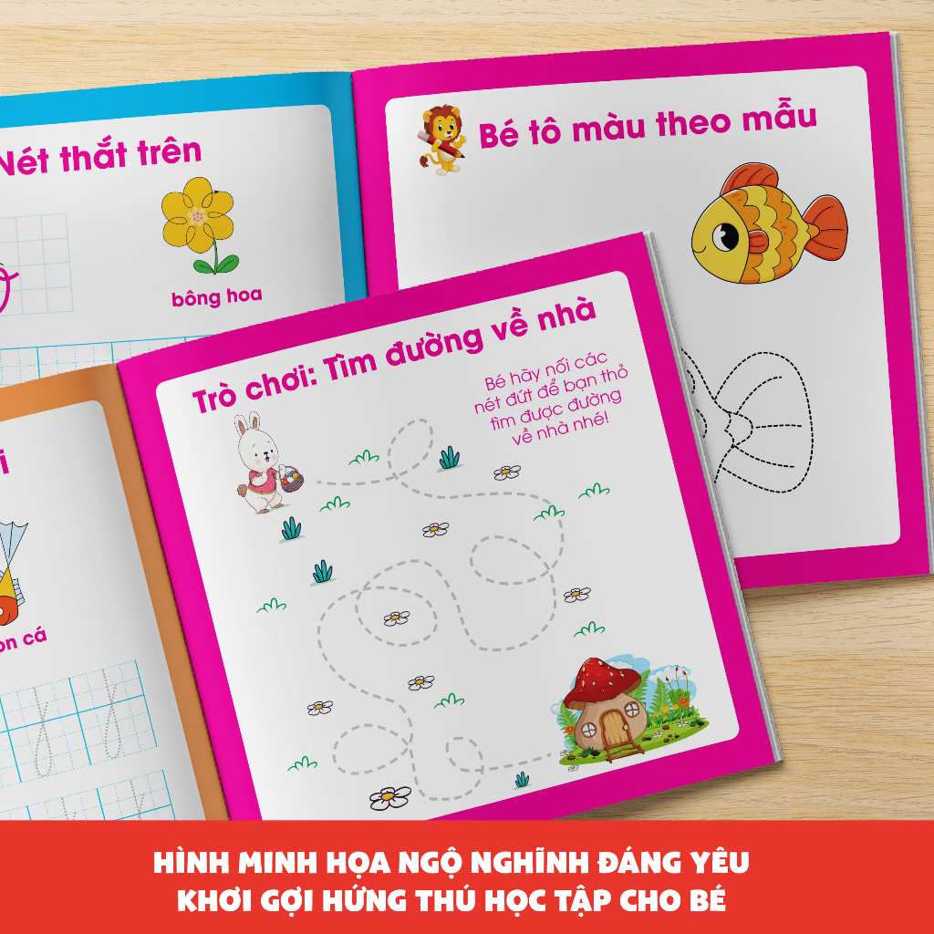 Bộ 4 Cuốn Sách Tô Xóa Thông Minh – Tặng 2 Bút Viết Xóa