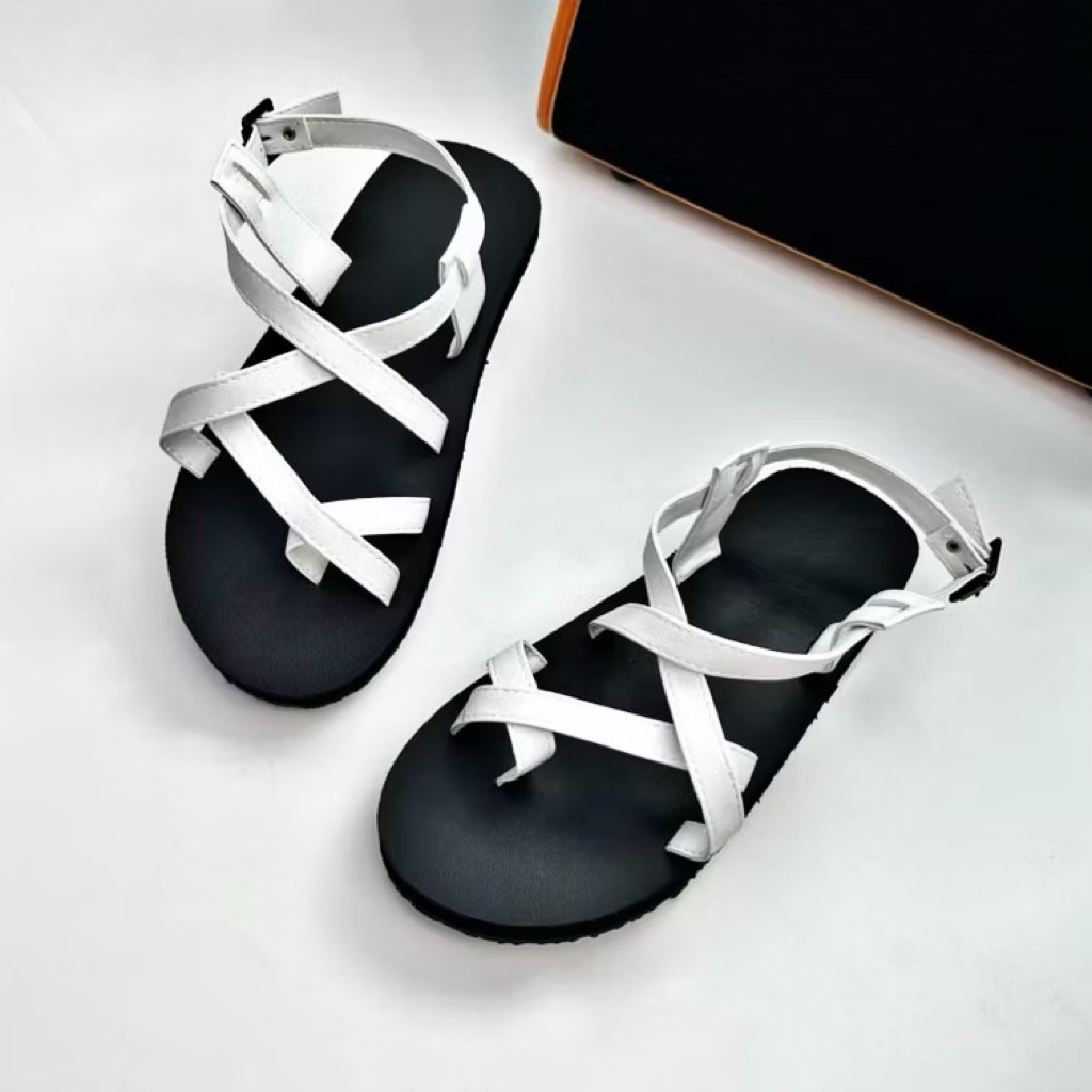 Giày Sandal Nữ Quai Hậu Học Sinh 4 Màu Nâu, Trắng,đen ,be Từ size 25-size 40