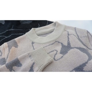 Áo Sweater Nam Len Dệt Họa Tiết Loang cao cấp Form Regular Đẹp Size M L XL XXL ABABA 5p-901van