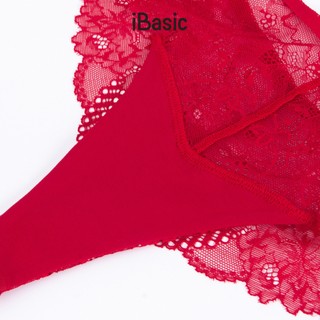 [SEASON OF LOVE] Quần lót Quần chip lọt khe hở mông ren xuyên thấu iBasic nóng bỏng gợi cảm màu đỏ PANW199