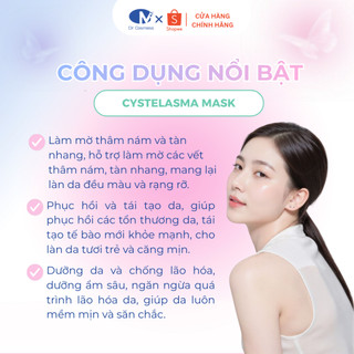 Combo 15 Miếng Mặt Nạ Giấy Cystelasma Dr Cosmess, Cấp Ẩm, Phục Hồi  Dưỡng Trắng Da, Mờ Nám Hiệu Quả