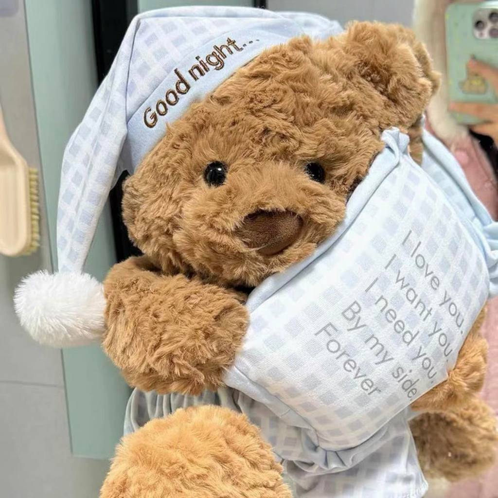 Gấu Bông Teddy Ôm Gối Ngủ Lông Xù Mềm Mại Làm Gấu Ôm Ngủ, Quà Tặng Cho Trẻ Em, Bạn Gái Ngày Sinh Nhật, Noel