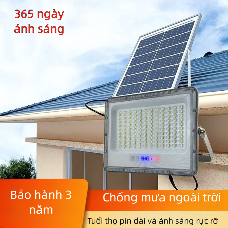 Đèn năng lượng mặt trời mới năm 2026 có 120 viên LED lớn chống nước dùng ngoài trời và gia đình đèn vườn siêu sáng