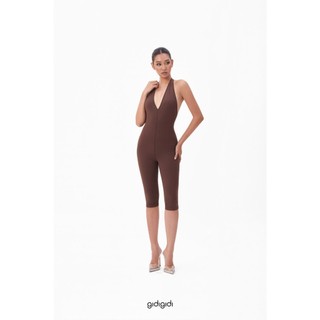 GIDIGIDI - SIA JUMSUIT 10505 jum chất thun co giãn cổ yếm dáng lửng basic