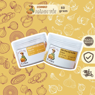 Combo Hành Tỏi Phi CÔ THẮM Nhà Làm 50g Thơm Ngon, kết Hợp Được Với Nhiều Món Ăn