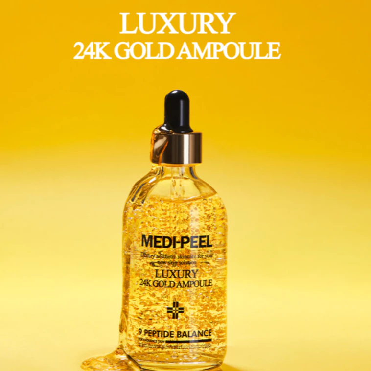 MEDIPEEL Tinh Chất Vàng 24K Chống Lão Hóa Cao Cấp Thúc Đẩy Quá Trình Sản Sinh Collagen Tái Sinh Tế Bào 100ML