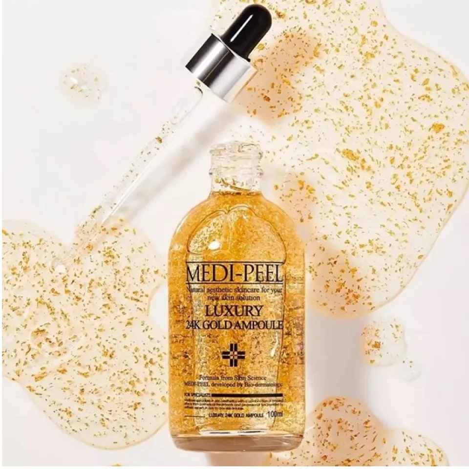 MEDIPEEL Tinh Chất Vàng 24K Chống Lão Hóa Cao Cấp Thúc Đẩy Quá Trình Sản Sinh Collagen Tái Sinh Tế Bào 100ML