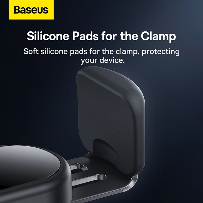Giá Đỡ Điện Thoại Cảm Biến Trên Ô Tô Baseus Steel Cannon pro Solar Electric Holder Car Mount (Energy charging)