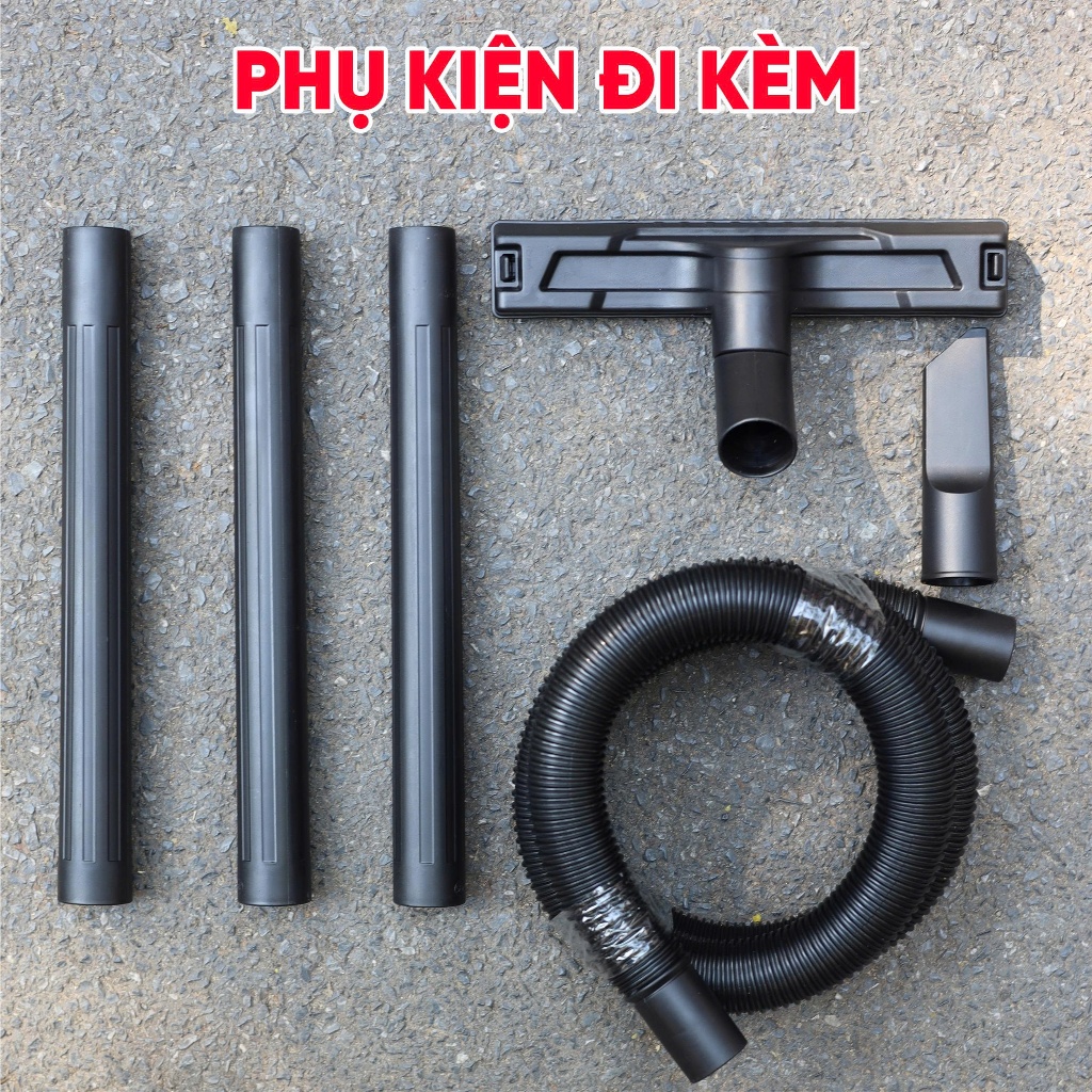 Máy hút bụi, Máy Hút Bụi Công Nghiệp WORKFIX WF-HBCN15L 1500W Lực Hút 16KPA Động Cơ Không Chổi Than