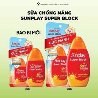 [BAO BÌ MỚI] Sữa Chống Nắng Phổ Siêu Rộng Sunplay Super Block SPF50+ (30g, 70g)