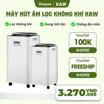 Máy Hút Ẩm Lọc Không Khí KAW K12L, Sử Dụng Trong Gia Đình, Văn Phòng, Lọc Không Khí Phòng, Chống Nồm Ẩm, Công Suất Lớn