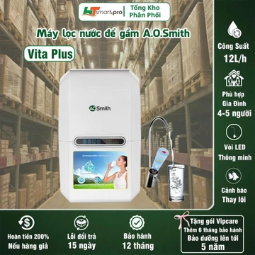 Máy Lọc Nước AOSmith VITA -VITA PLUS Công Nghệ Mineral RO giữ khoáng tự nhiên- bảo hành chính hãng 12 tháng- HTSMART.PRO