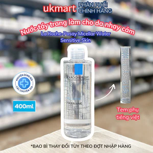 Nước tẩy trang La Roche-Posay làm sạch sâu cho da nhạy cảm Micellar Water Sensitive Skin 400ml