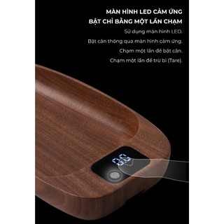 Cân điện tử gỗ tự nhiên cân cà phê cân trà